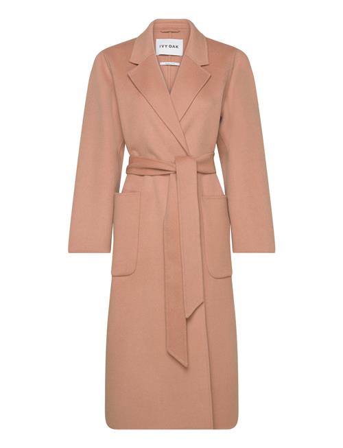 Belted Double Face Coat IVY OAK Pink