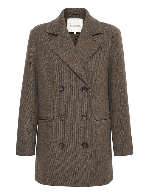 Franniemw Short Coat My Essential Wardrobe Brown