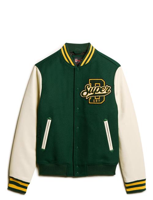 Varsity Wool Bomber Superdry Green