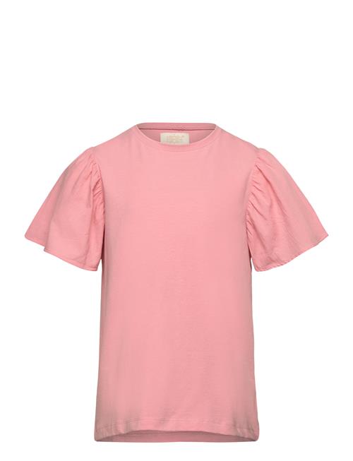 Se T-Shirt Ss Woven Creamie Pink ved Booztlet