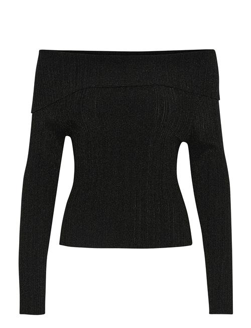 Silvigz Rib Ls Off Shoulder Gestuz Black