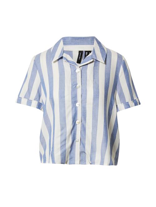 VERO MODA Bluse  blå / hvid