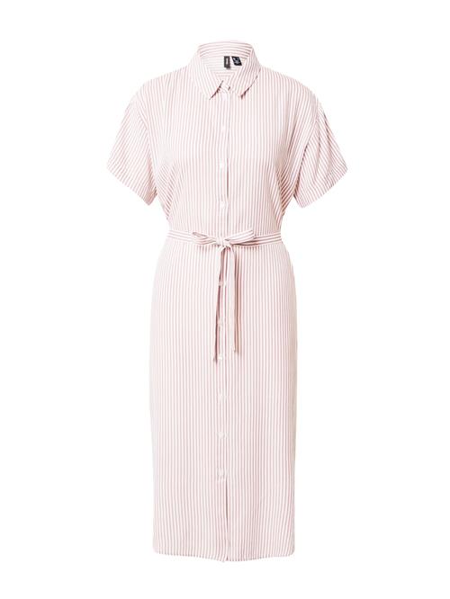 VERO MODA Blusekjole 'VMBumpy'  rosé / hvid