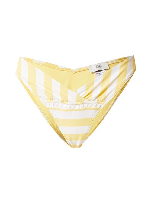 River Island Bikinitrusse  gul / hvid