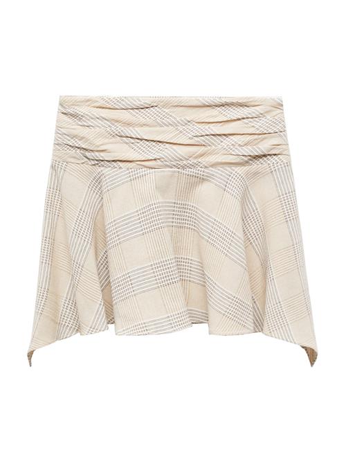 MANGO Nederdel 'Montal'  beige / brun / hvid