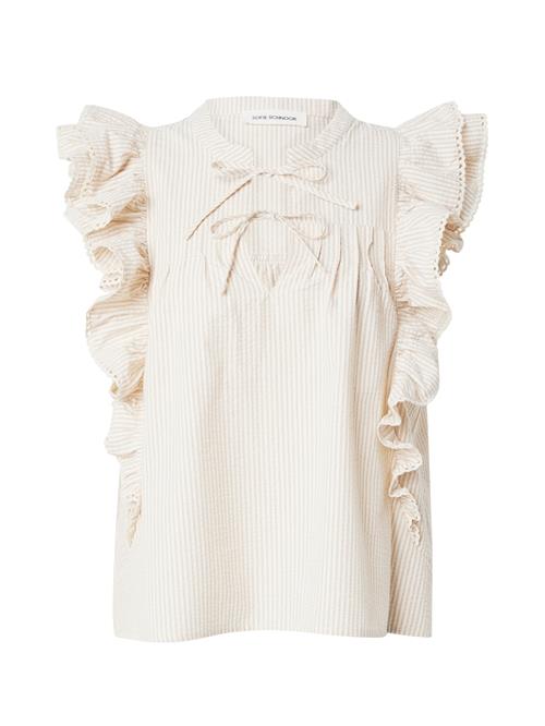 Sofie Schnoor Bluse  mørkebeige / offwhite