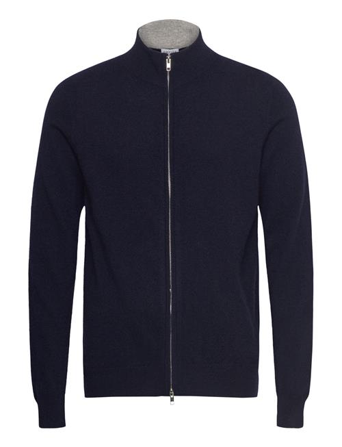 Man Zip Cardigan Davida Cashmere Navy