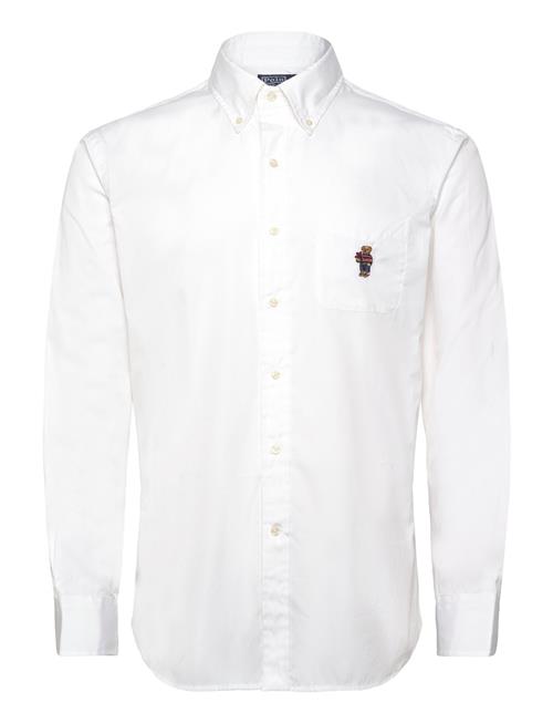 Custom Fit Polo Bear Poplin Shirt Polo Ralph Lauren White