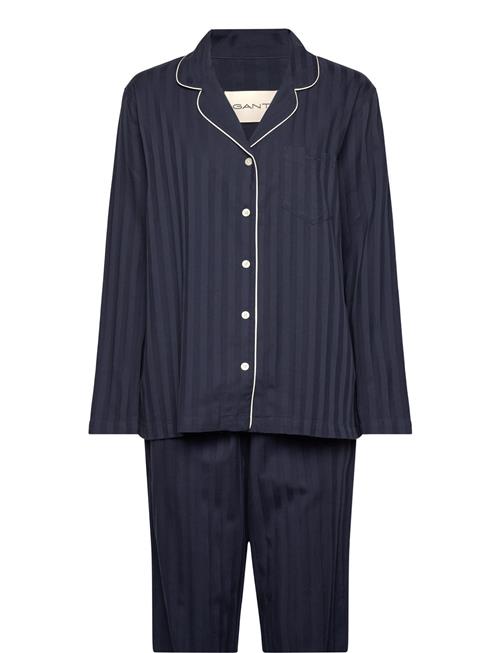 Satin Stripe Pajama Set Gb GANT Navy