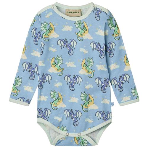 Småfolk Sleeping Dragons Baby Body Soft Sky | Blå | 62 cm