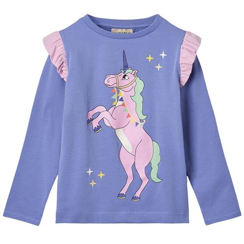 Se Småfolk Unicorn Langærmet T-shirt Purple Delight 2-3 Y  Lilla  2-3 år  kvinde ved Babyshop