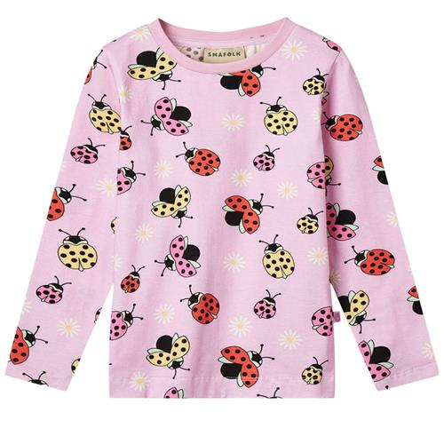 Småfolk Ladybirds Langærmet T-shirt Pink Lavender | Lyserød | 1-2 years