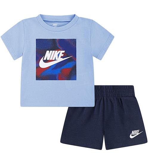 Nike Shortssæt - T-shirt/Shorts - Midnight Navy