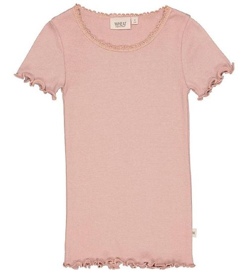 Wheat T-shirt - Rib - Lace - Rose Dawn