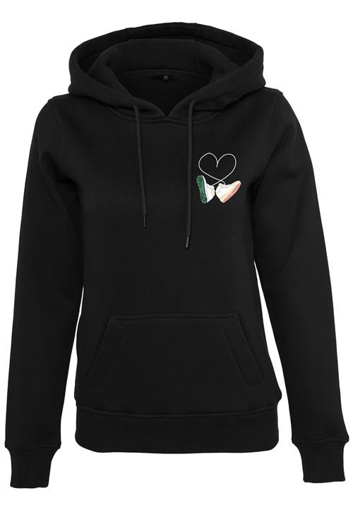 Se Mister Tee Sweatshirt 'Kicks Love'  grøn / pink / sort / hvid ved About You