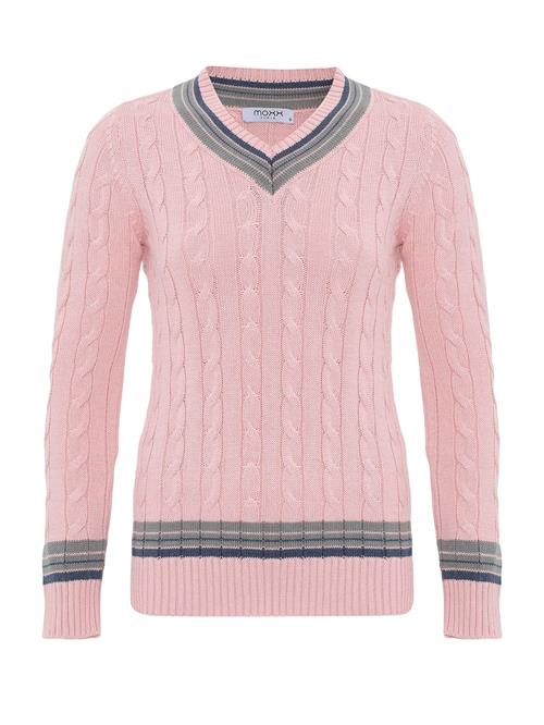 Moxx Paris Pullover 'Aldonsa'  mørkeblå / mørkegrøn / pink