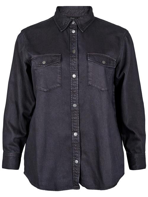 Zizzi Bluse 'CADAMI'  black denim