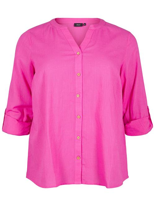 Zizzi Bluse 'Cananna'  neonpink