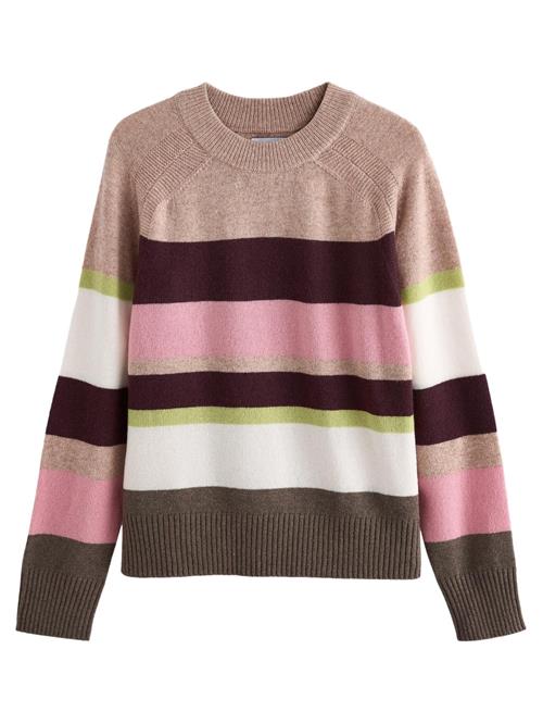 Se Next Pullover  lysebrun / mørkebrun / lys pink / hvid ved About You