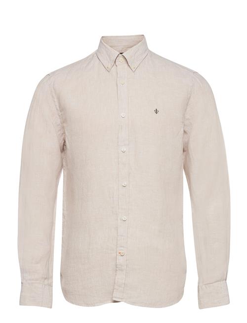 Douglas Bd Linen Shirt Ls Morris Beige