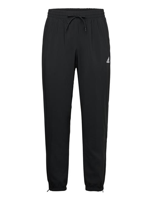 Aeroready Essentials Stanford Elastic Cuff Mesh Lining Embroidered Small Logo Pants Adidas Sportswear Black