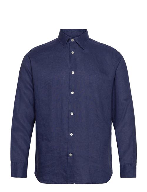 Slhregkylian-Linen Shirt Ls Classic Noos Selected Blue