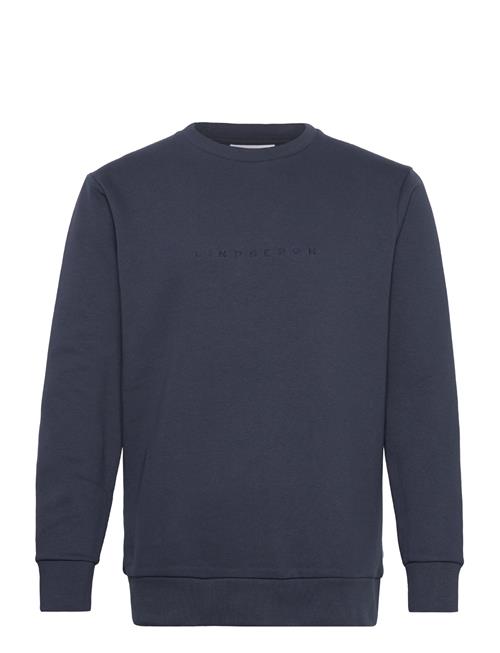 Se O-Neck Brand Carrier Sweatshirt Lindbergh Navy ved Booztlet