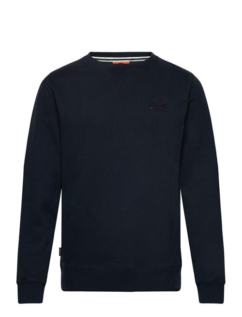 Se Essential Logo Crew Sweatshirt Superdry Navy ved Booztlet