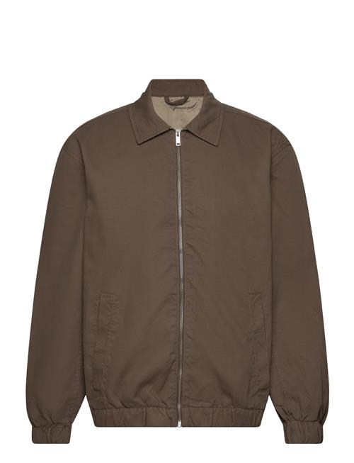 Zip Through Overshirt Lindbergh Brown