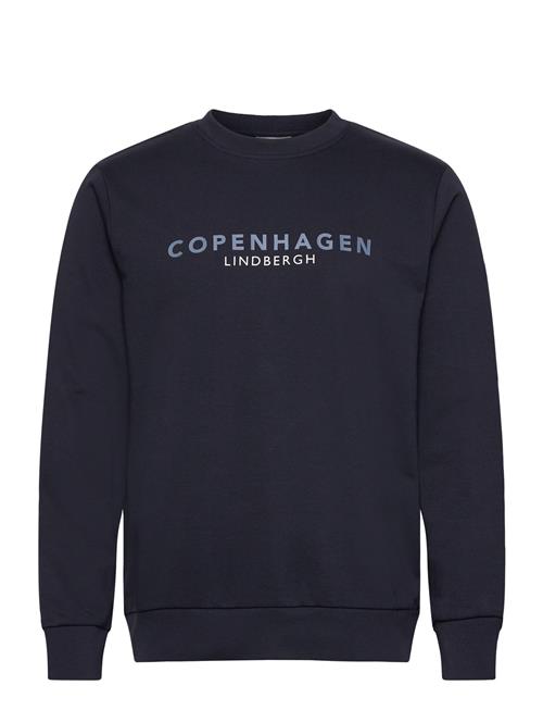 O-Neck Printed Sweat Lindbergh Navy