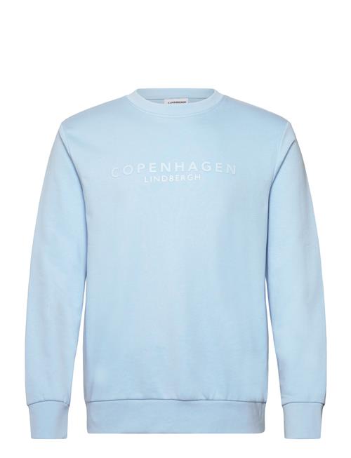 O-Neck Printed Sweat Lindbergh Blue