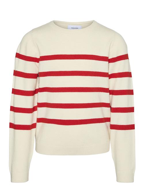 Vmsaba Plain Ls O-Nk Pullov Ga Girl Noos Vero Moda Girl Cream