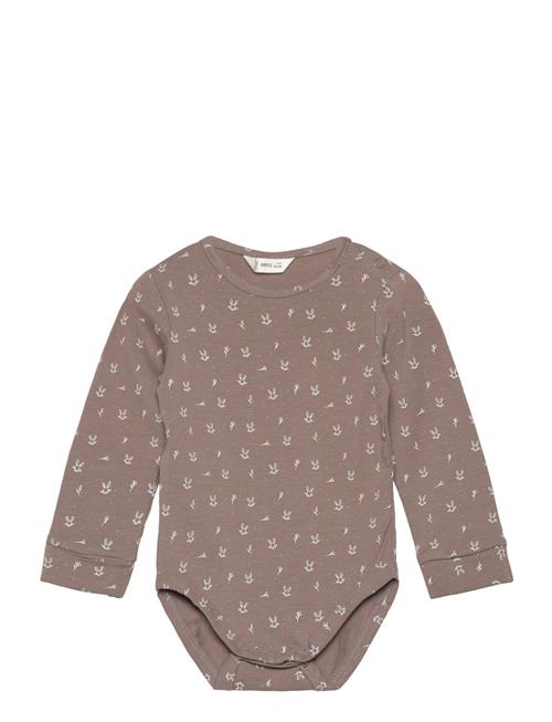 Printed Cotton Body Mango Brown