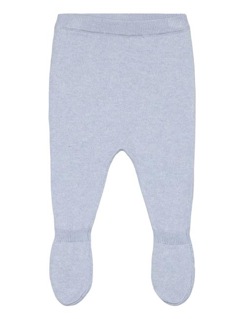 Cotton Footed Trousers Mango Blue