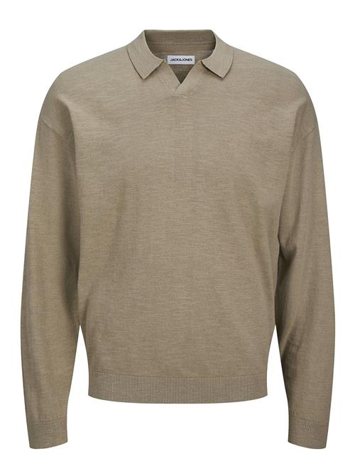 Jack & Jones Jjcolin Slub Knit Polo Ls Jack & J S Beige