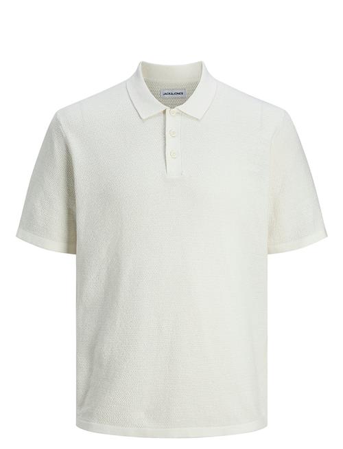 Jack & Jones Jjegeorge Knit Polo Ss Sn Jack & J S White