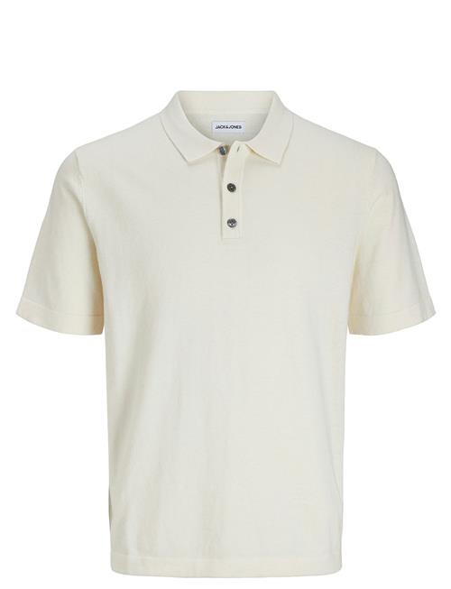 Jack & Jones Jjeemil Knit Relaxed Polo Ss Sn Jack & J S Cream