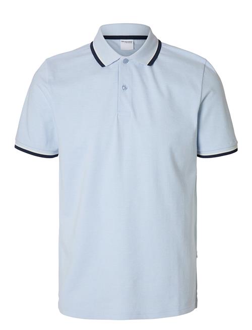 Slhslim-Atlas Sport Ss Polo Selected Homme Blue