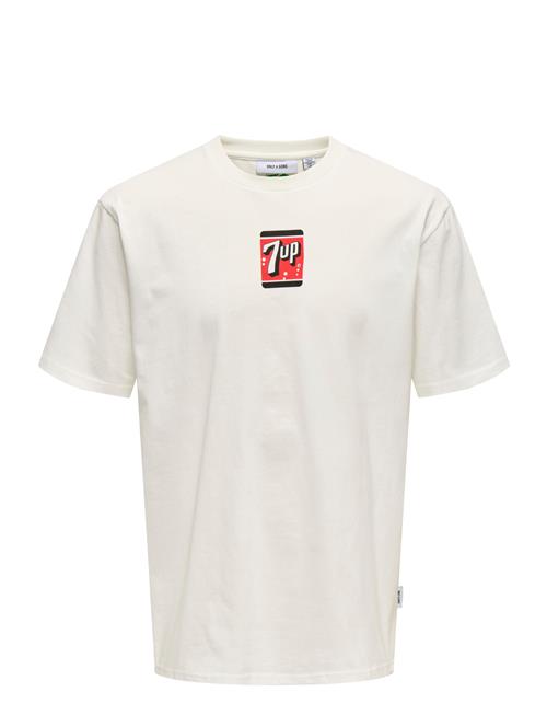 Ons7Up Rlx Ss Tee ONLY & SONS Cream