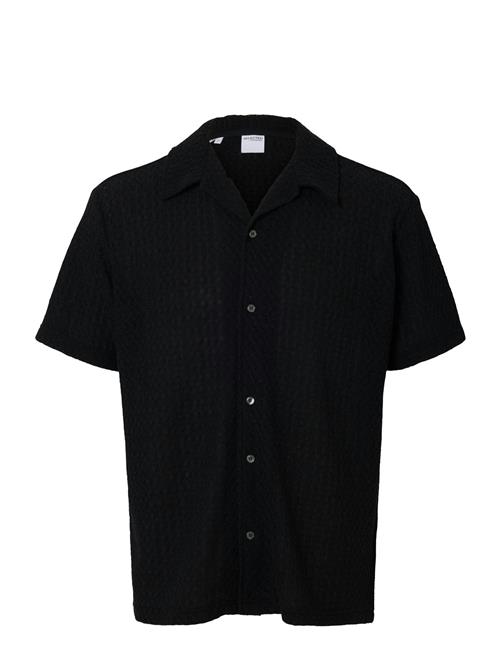 Slhrelaxbane Ss Jersey Shirt Selected Homme Black