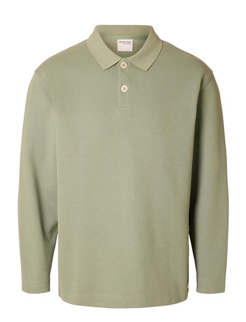 Slhrelaxwayne Ls Polo Sweat Selected Khaki