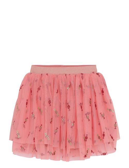 Skirt W. Glitter Aop Minymo Pink