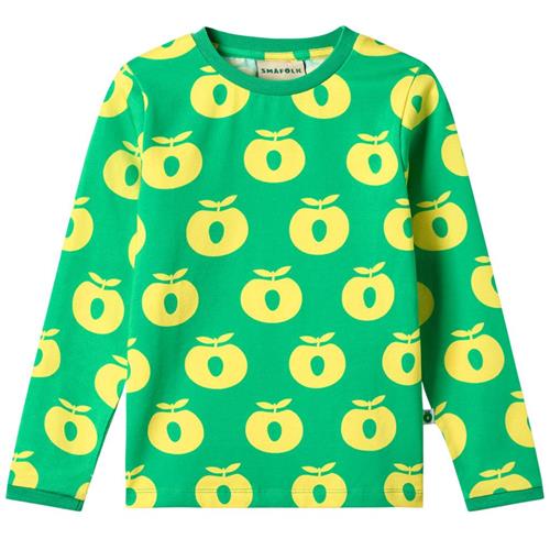 Småfolk Apples Langærmet T-shirt Clover | Grønn | 5-6 years