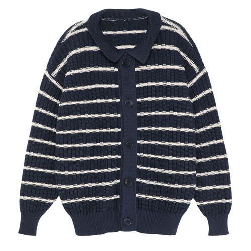 True Artist Nº03 Cardigan Navy Blue 6-7 Y  Blå  6-7 år  Unisex