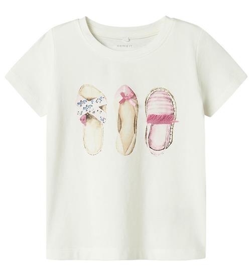 Name It T-shirt - NmfDessy - Cloud Dancer m. Print