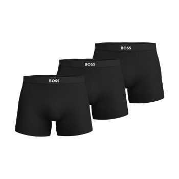 BOSS 3P ONE Boxer Brief Sort bomuld Small Herre