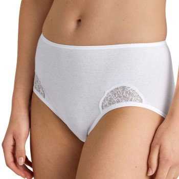 Calida Trusser Cotton Desire Midi Brief Hvid bomuld Medium Dame