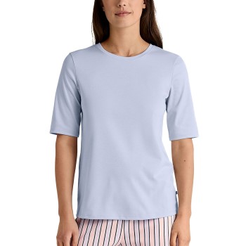 Calida Favourites Sleep Cotton Shirt Short-Sleeve Lyseblå bomuld Large Dame