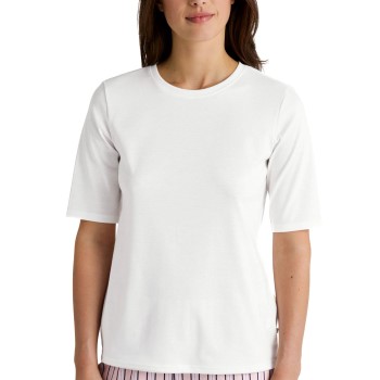 Calida Favourites Sleep Cotton Shirt Short-Sleeve Hvid bomuld Small Dame