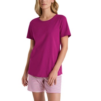 Calida Marine Dreams Short Pyjamas Rosa Mønster  bomuld Large Dame